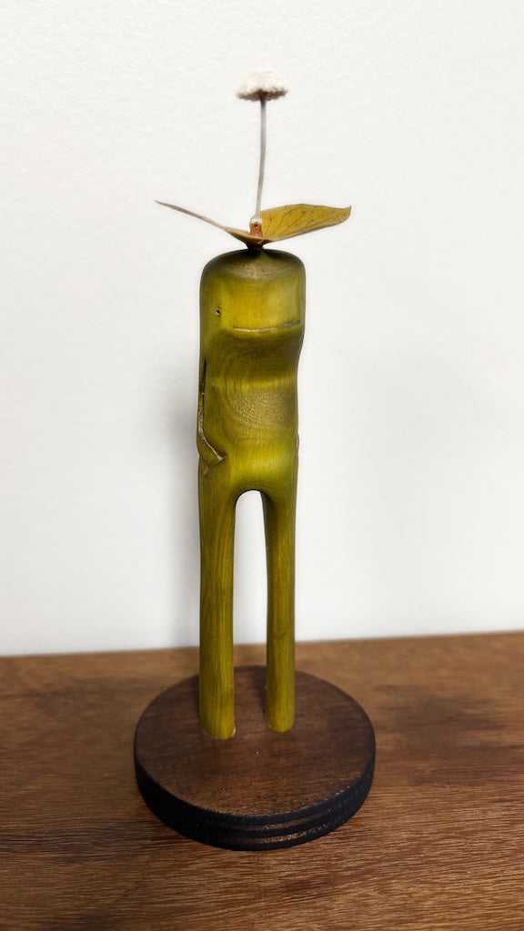 "SECOND CHANCE 106" HAND CARVED WOOD SCULPTURE VG106