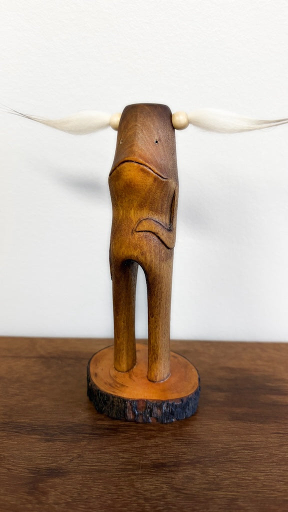 "SECOND CHANCE 116" HAND CARVED WOOD SCULPTURE VG116