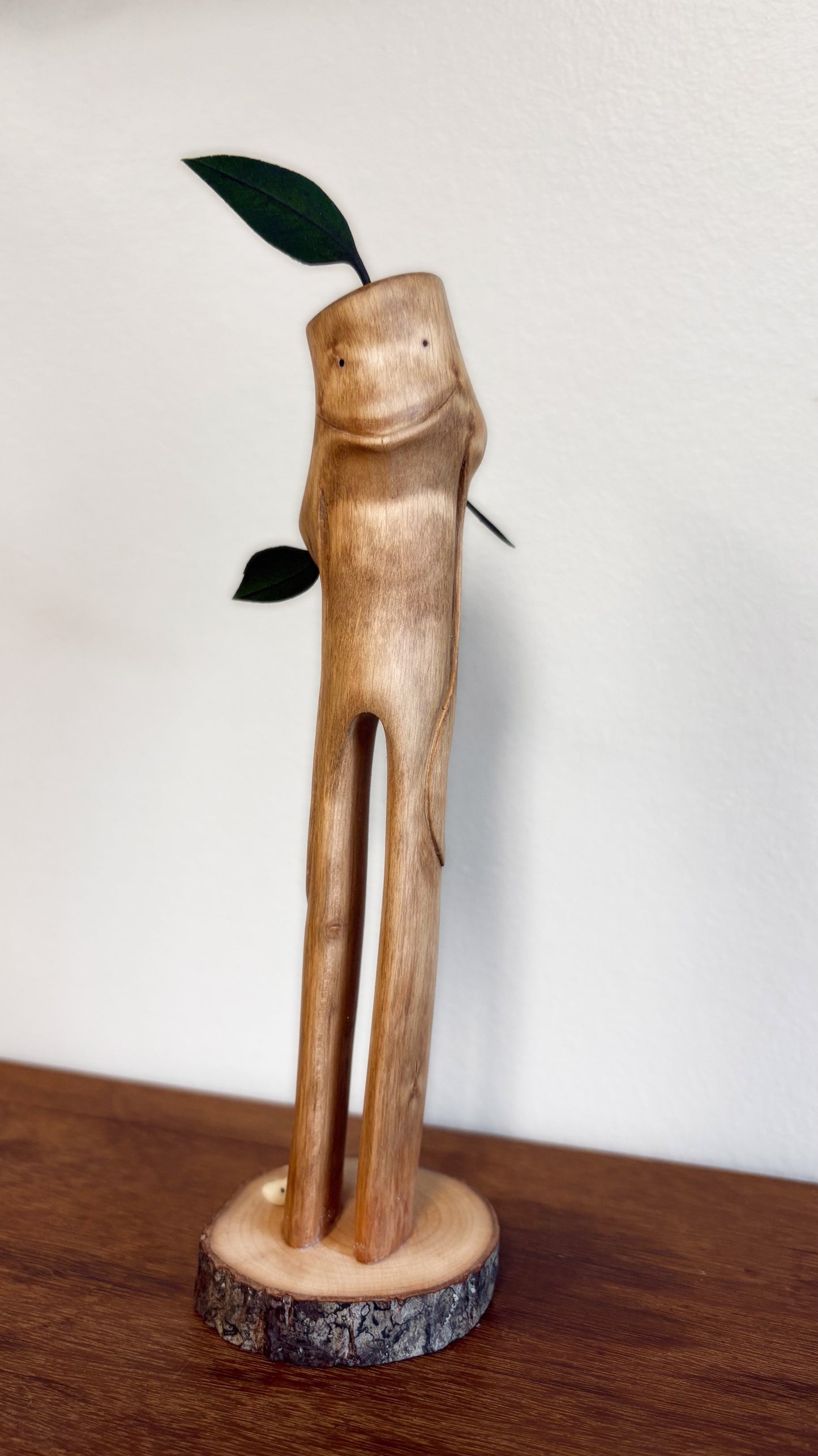 "SECOND CHANCE 171" HAND CARVED WOOD SCULPTURE VG171