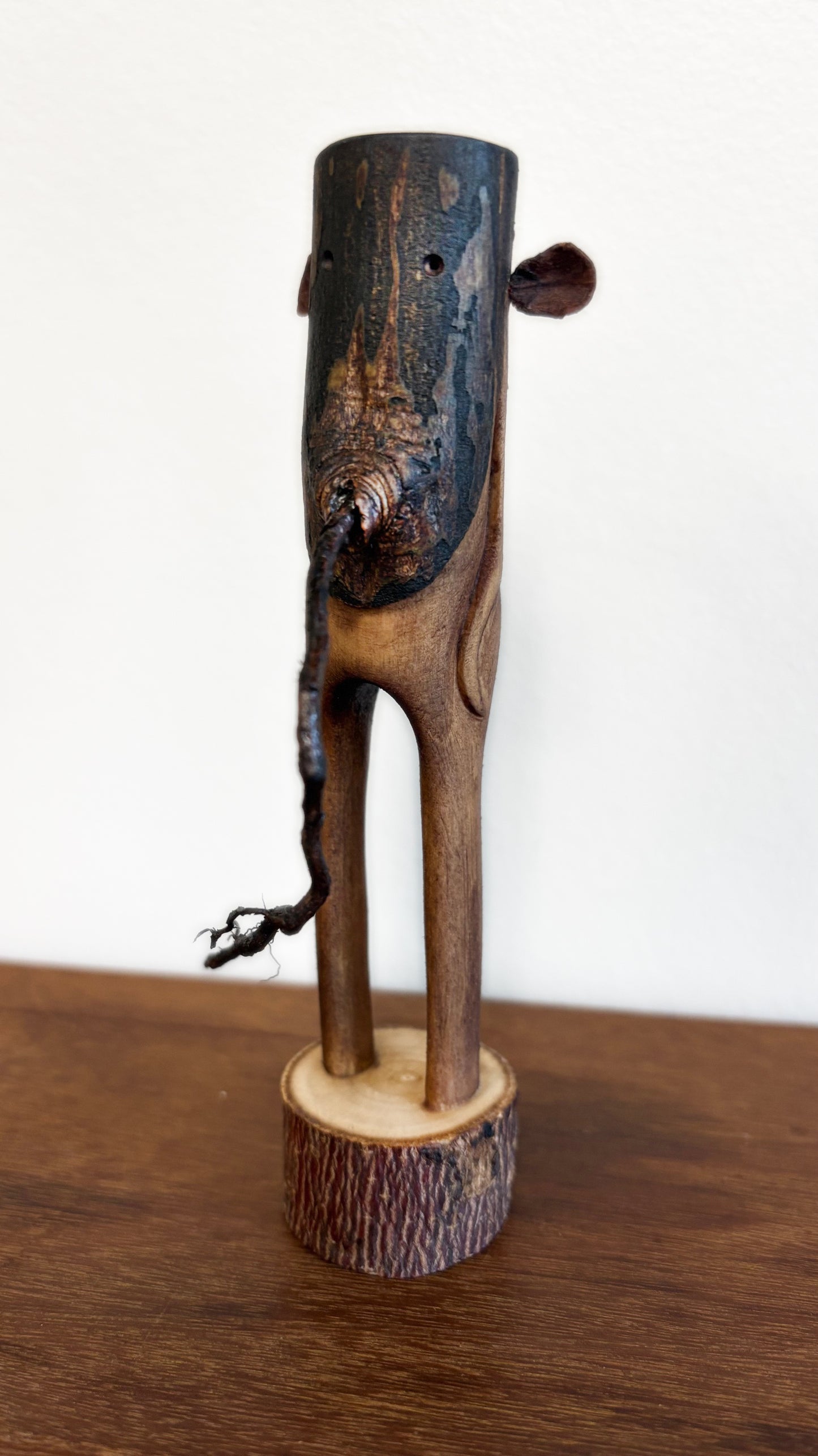 "SECOND CHANCE 174" HAND CARVED WOOD SCULPTURE VG174