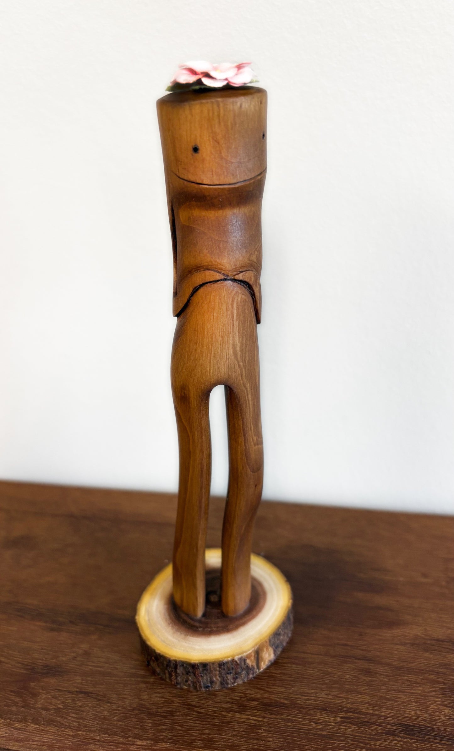 "SECOND CHANCE 177" HAND CARVED WOOD SCULPTURE VG177