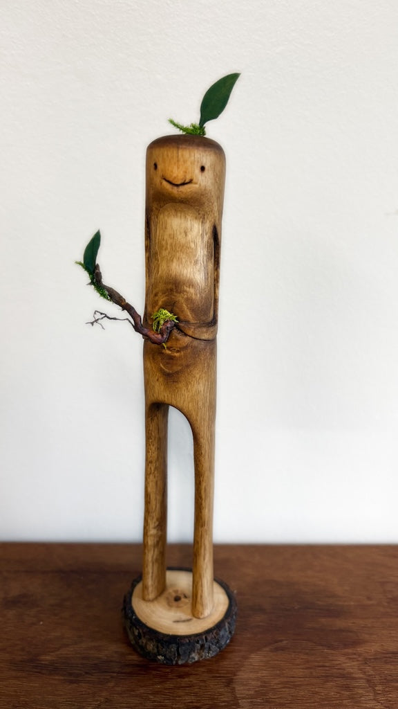 "SECOND CHANCE 185" HAND CARVED WOOD SCULPTURE VG185