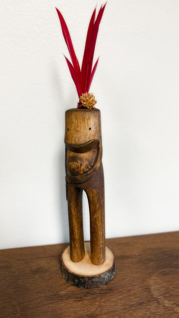"SECOND CHANCE 191" HAND CARVED WOOD SCULPTURE VG191