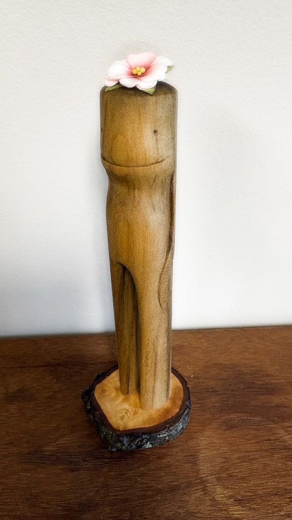 "SECOND CHANCE 193" HAND CARVED WOOD SCULPTURE VG193