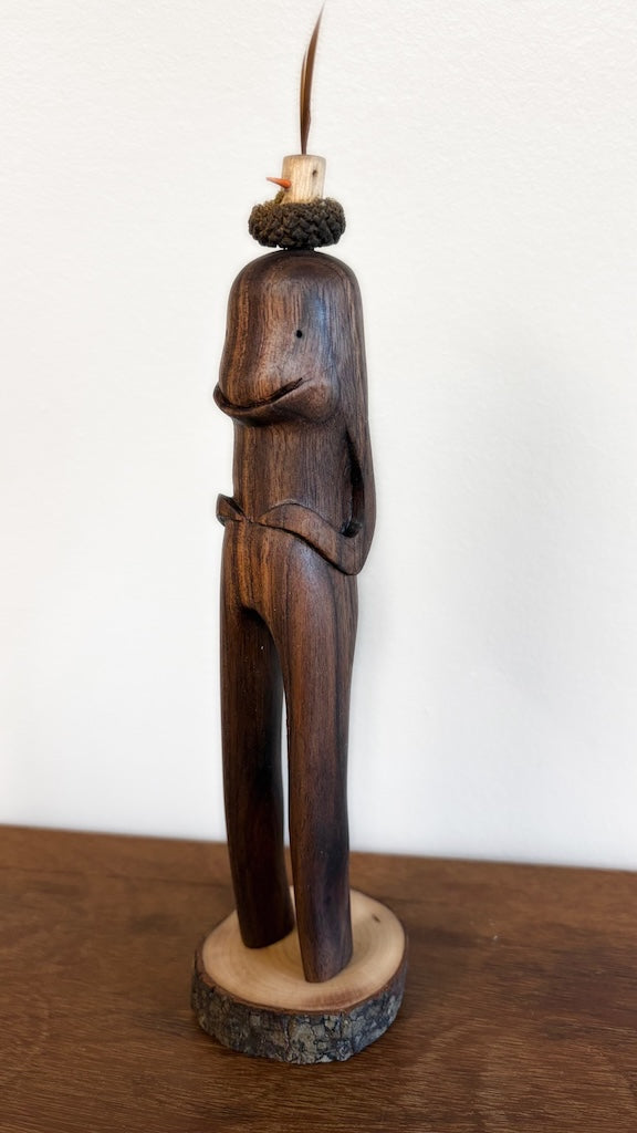"SECOND CHANCE 200" HAND CARVED WOOD SCULPTURE VG200