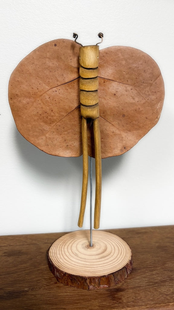 "SECOND CHANCE 34" HAND CARVED WOOD SCULPTURE VG34