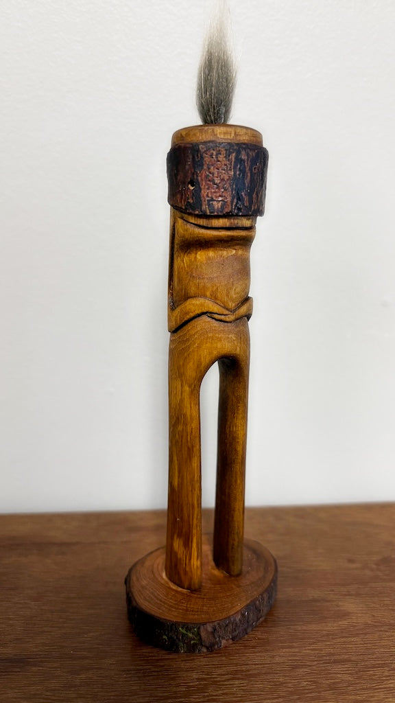 "SECOND CHANCE 35" HAND CARVED WOOD SCULPTURE VG35