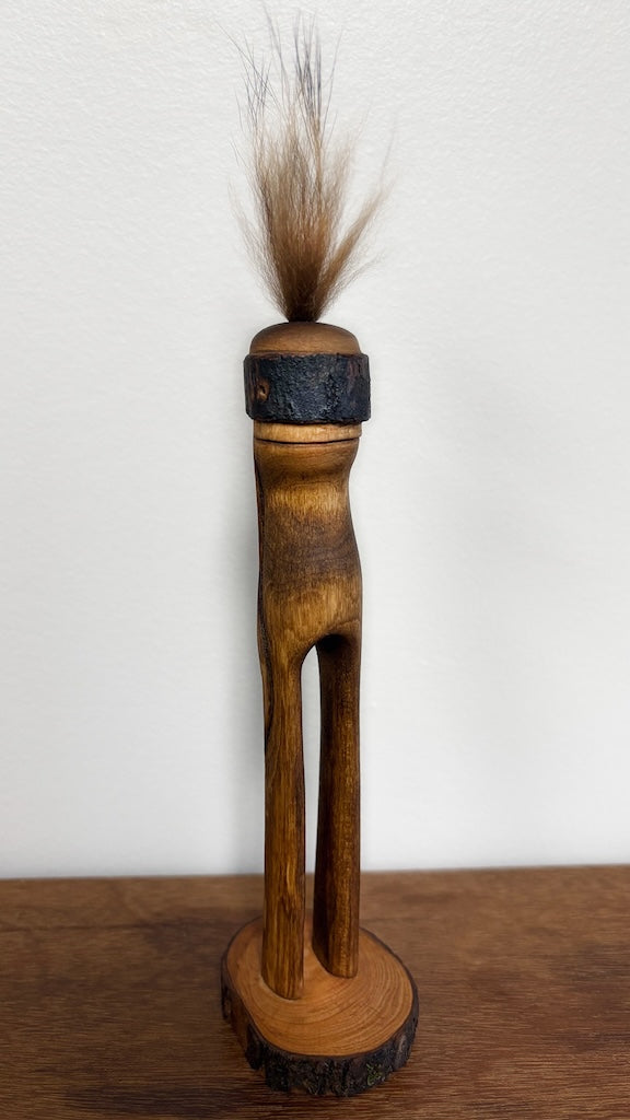 "SECOND CHANCE 38" HAND CARVED WOOD SCULPTURE VG38