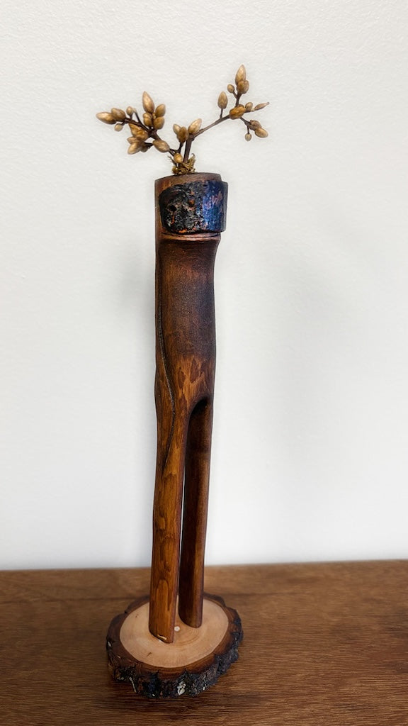 "SECOND CHANCE 44" HAND CARVED WOOD SCULPTURE VG44