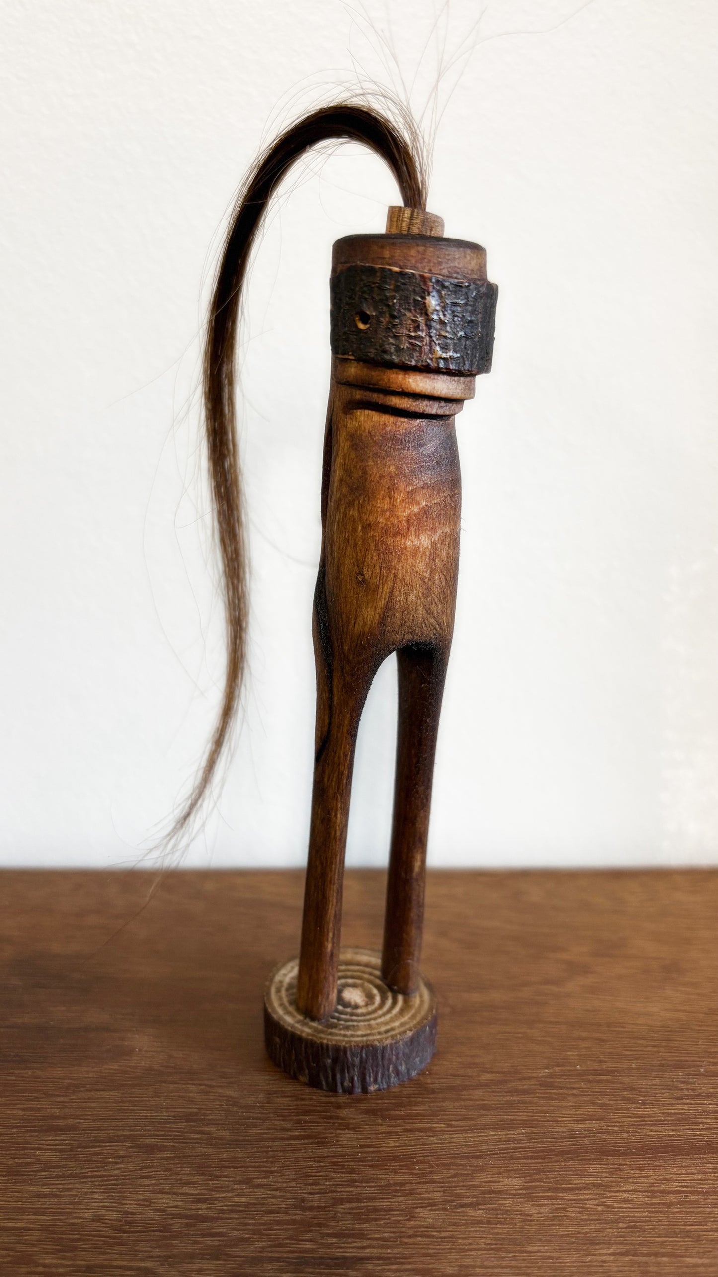 "SECOND CHANCE IV" HAND CARVED WOOD SCULPTURE VG4