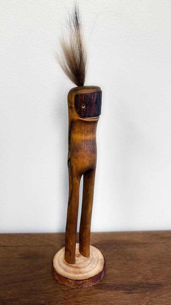 "SECOND CHANCE 51" HAND CARVED WOOD SCULPTURE VG51