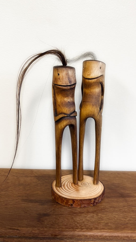 "SECOND CHANCE 53" HAND CARVED WOOD SCULPTURE VG53