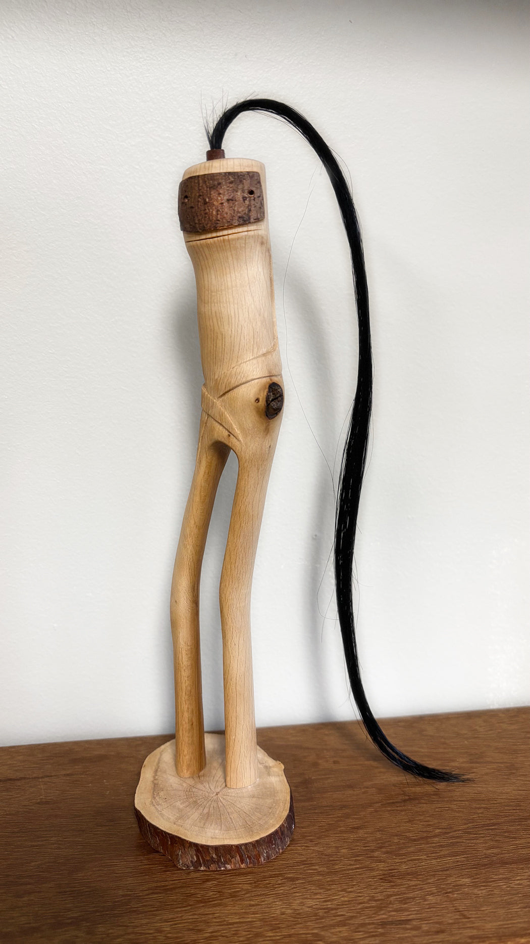 "SECOND CHANCE 54" HAND CARVED WOOD SCULPTURE VG54