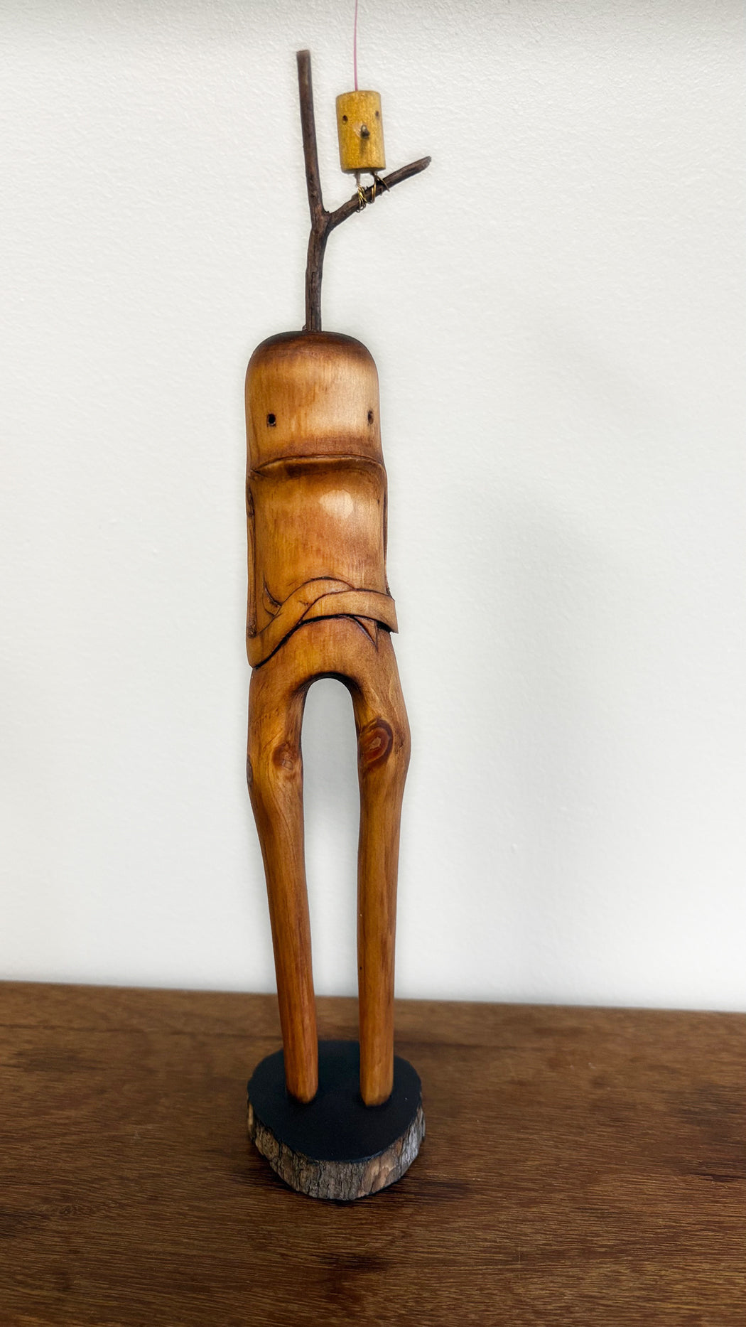 "SECOND CHANCE 57" HAND CARVED WOOD SCULPTURE VG57