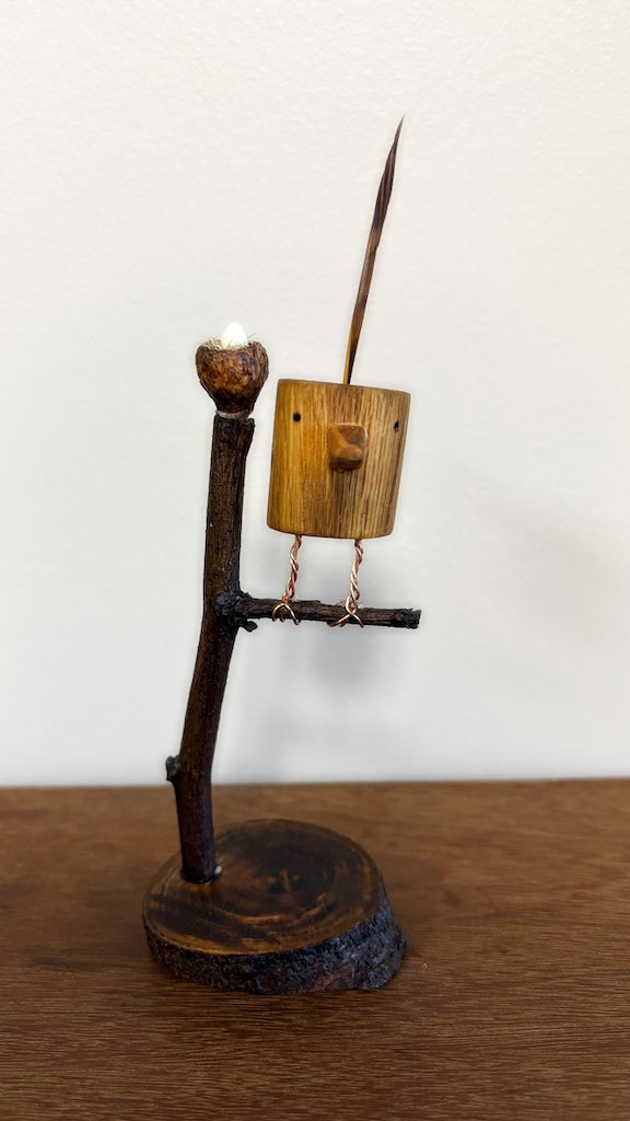 "SECOND CHANCE 67" HAND CARVED WOOD SCULPTURE VG67