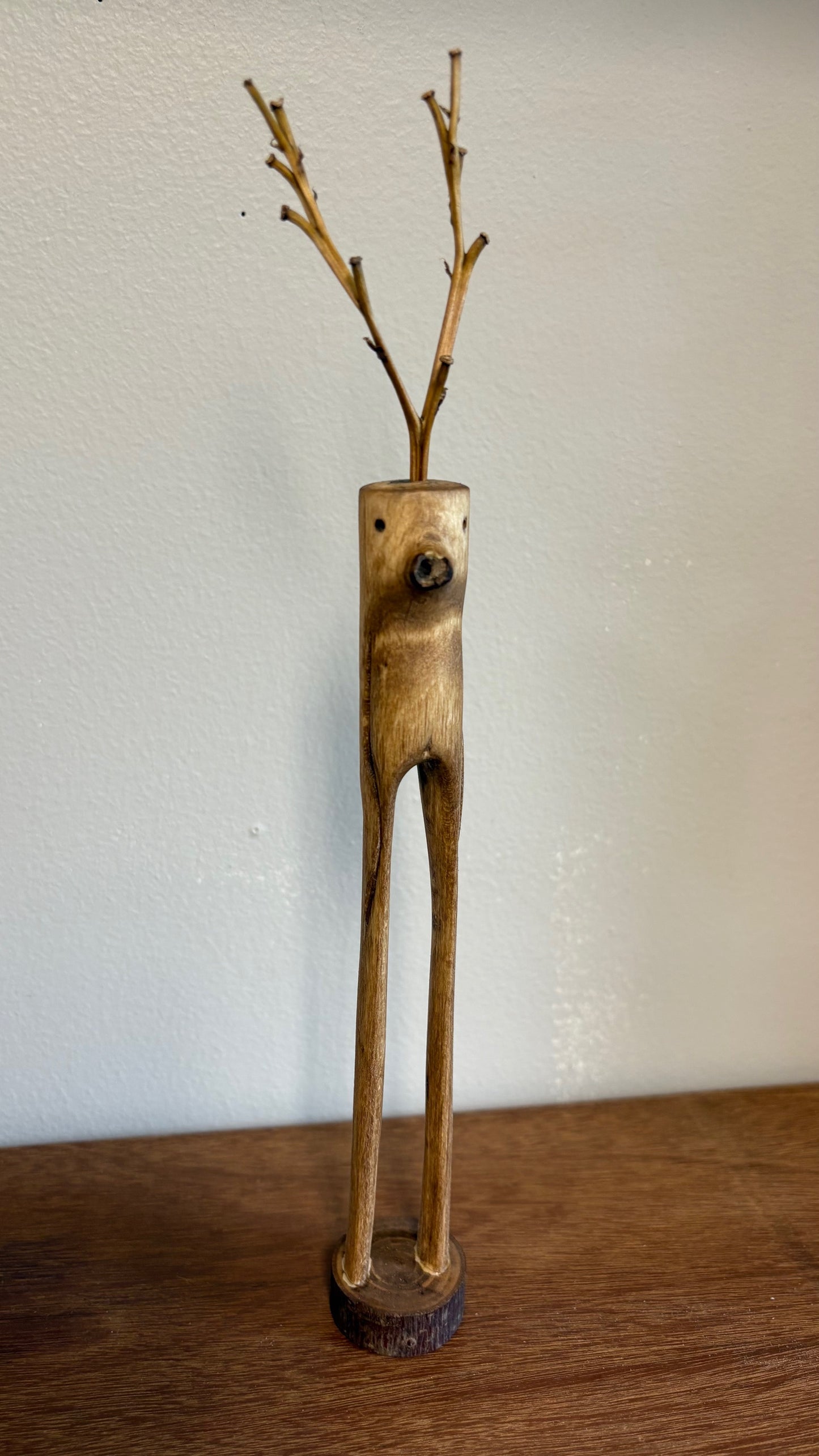 "SECOND CHANCE VII" HAND CARVED WOOD SCULPTURE VG7