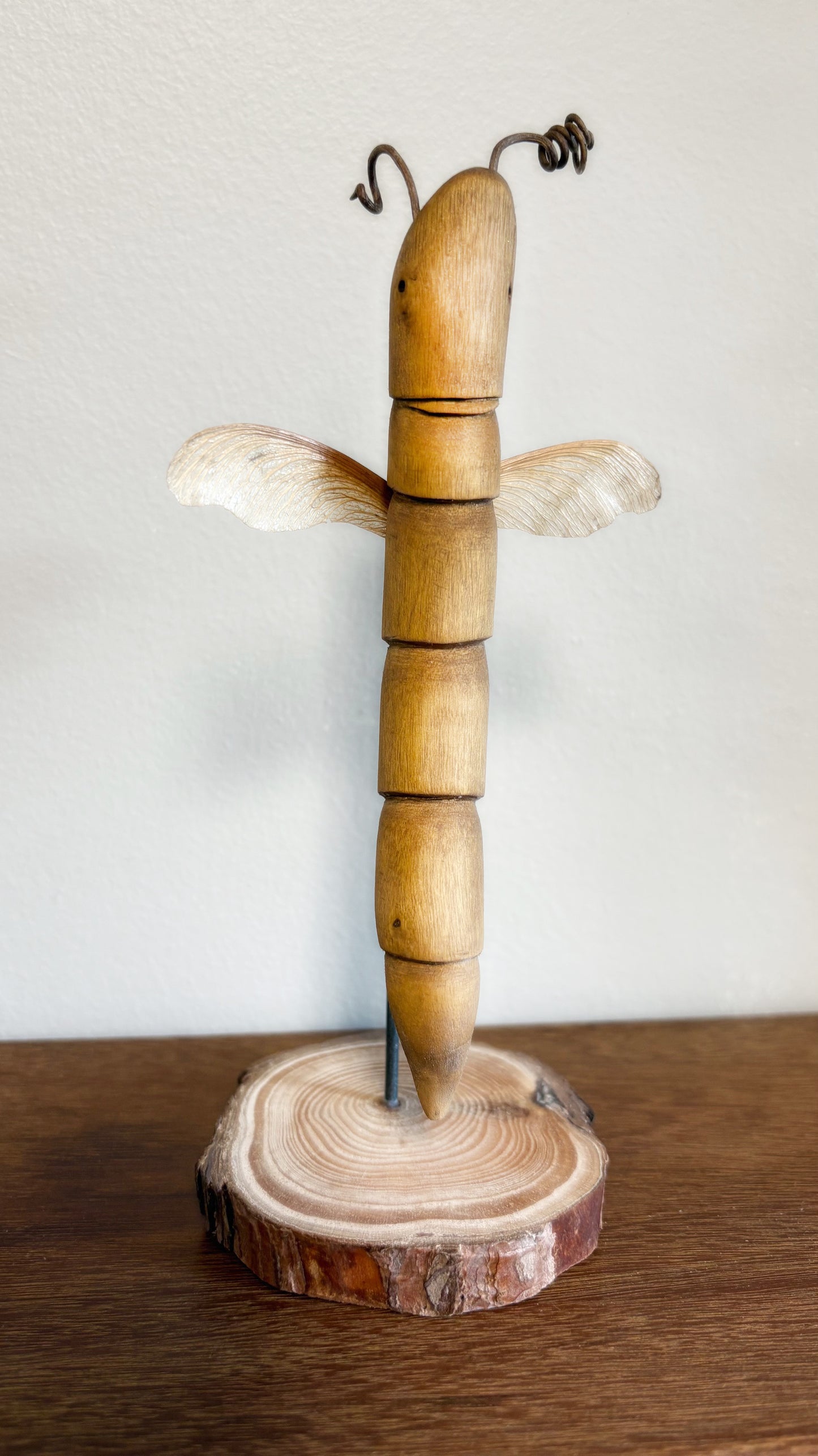 "SECOND CHANCE VIII" HAND CARVED WOOD SCULPTURE VG8