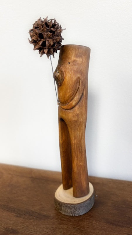 "SECOND CHANCE 82" HAND CARVED WOOD SCULPTURE VG82