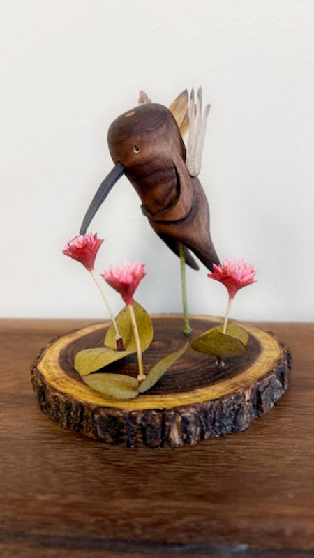 "SECOND CHANCE 83" HAND CARVED WOOD SCULPTURE VG83