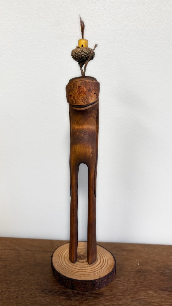 "SECOND CHANCE 88" HAND CARVED WOOD SCULPTURE VG88