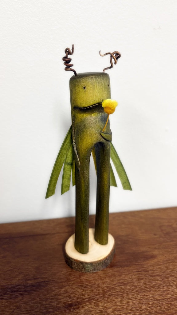 "SECOND CHANCE 94" HAND CARVED WOOD SCULPTURE VG94