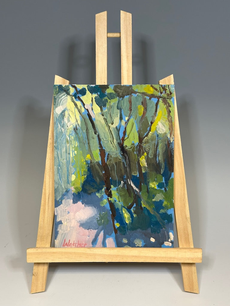 "CRAGGY GARDENS" ORIGINAL OIL STUDY ON BOARD