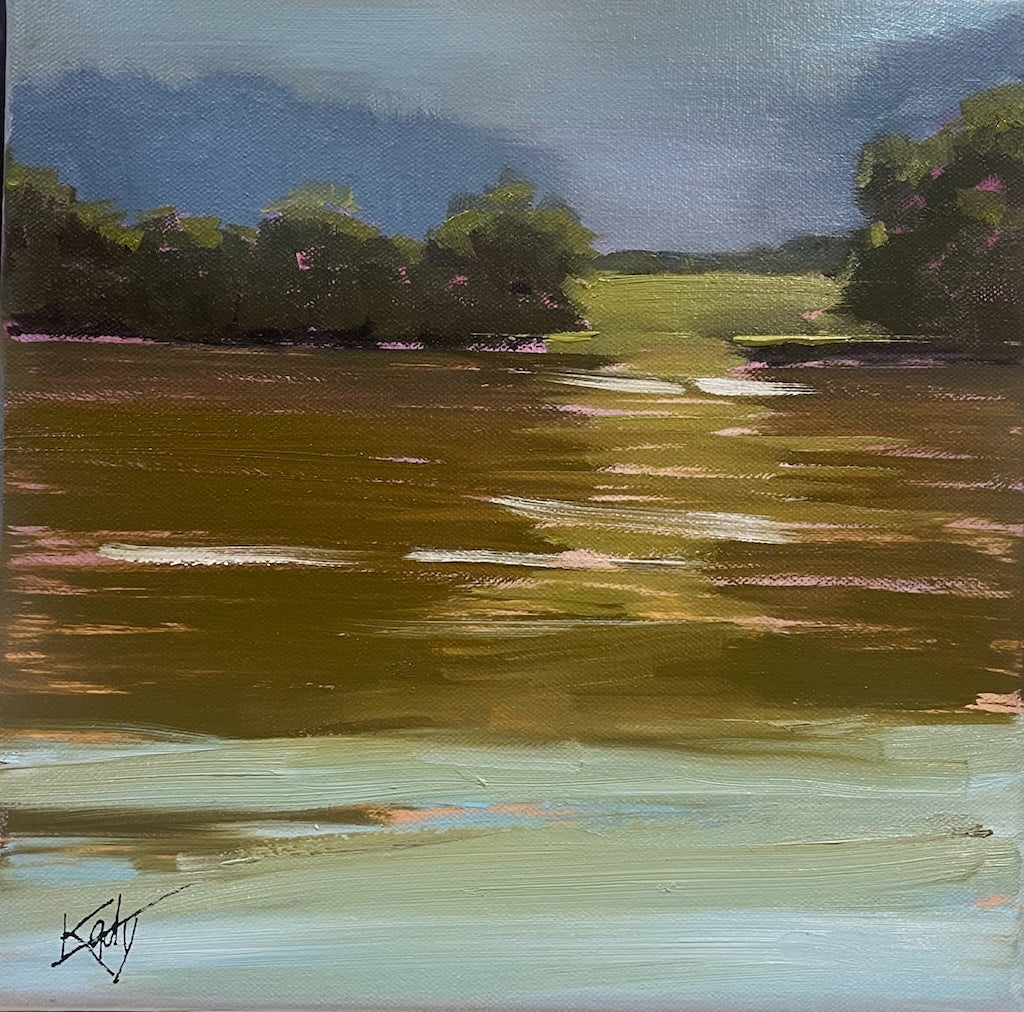 "AFTERNOON SUN" ORIGINAL OIL PAINTING ON CANVAS/FRAMED