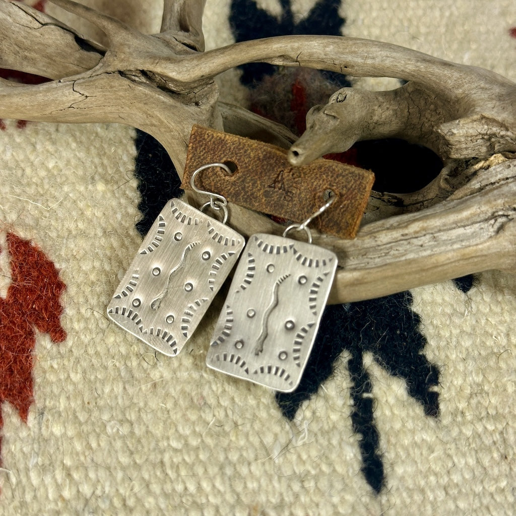 PROTECTION STERLING SILVER EARRINGS AS241