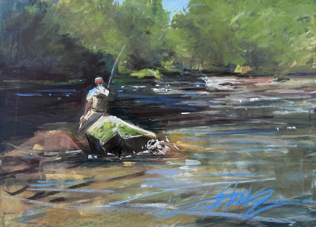"A QUIET MOMENT" ORIGINAL PASTEL/FRAMED