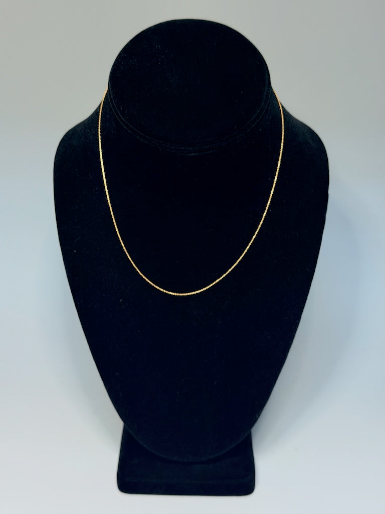 18K YELLOW GOLD CHAIN WITH LOBSTER CLAW AV2678