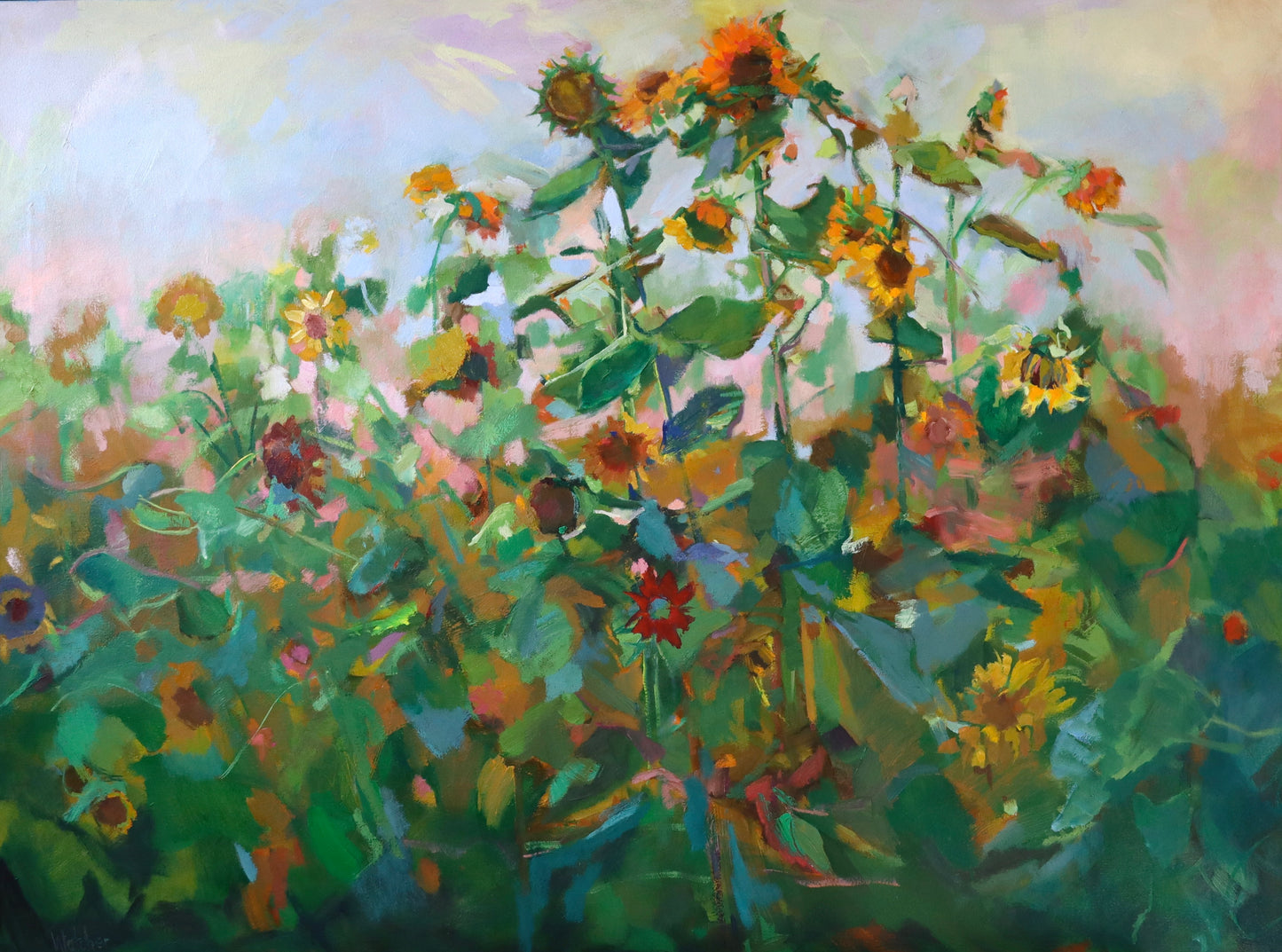 "MOSAIC" ORIGINAL OIL ON GALLERY WRAPPED CANVAS