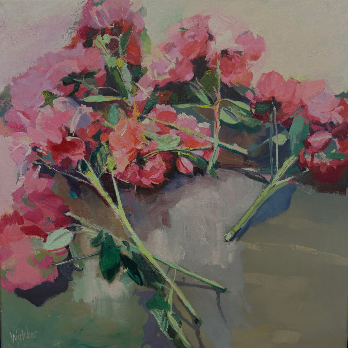 "TIARA" ORIGINAL OIL ON LINEN/FRAMED