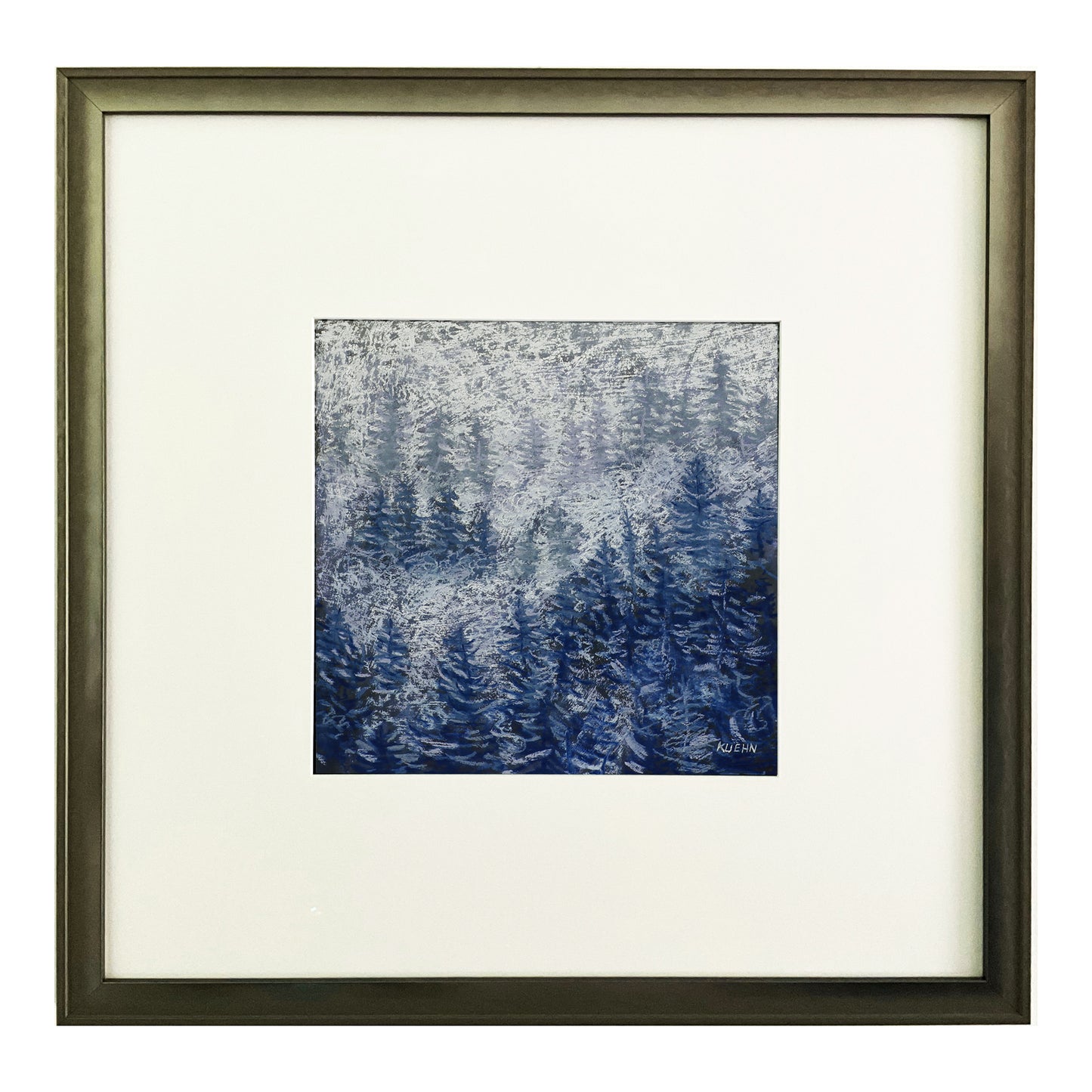 "BLUE RIDGE FOG 1" ORIGINAL PASTEL/FRAMED