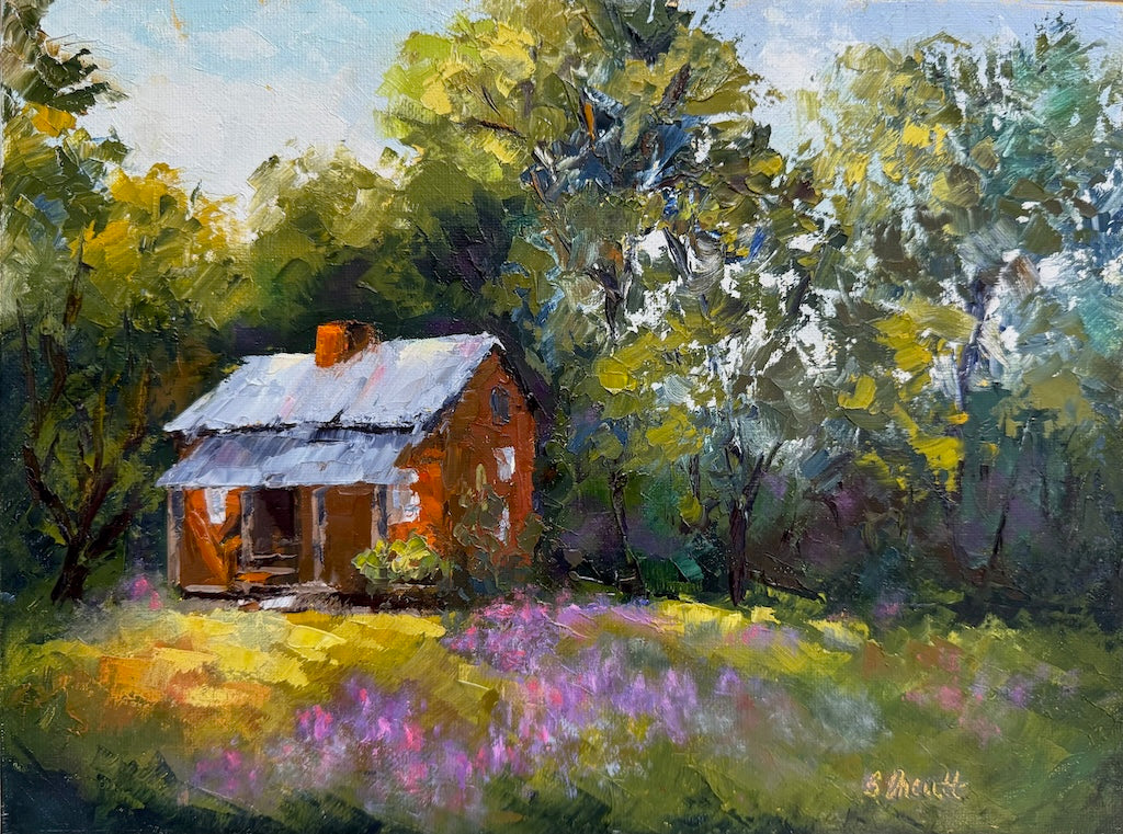 "RUSTIC CHARM" ORIGINAL OIL ON CANVAS/FRAMED
