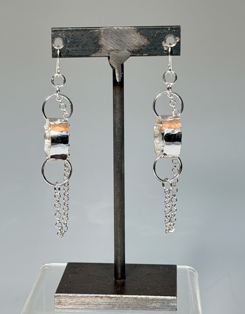 .925 BOUNDRY EARRINGS ON FRENCH HOOKS BR580