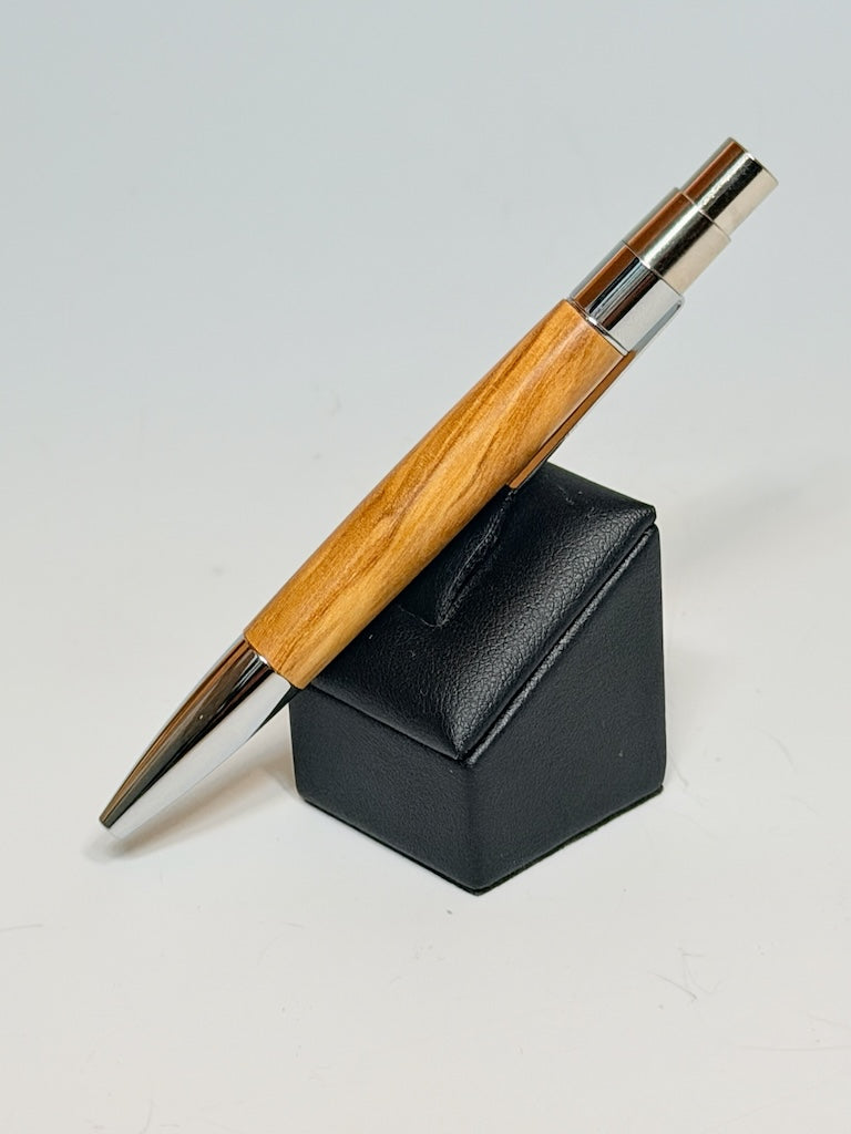 MINI CLICK BALL POINT PEN WITH ZEBRA WOOD BW1Z