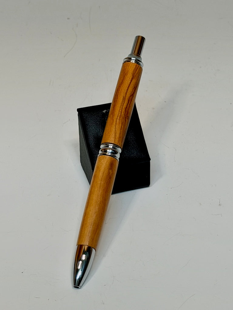 CLICK BALL POINT PEN WITH OLIVE WOOD BW2O