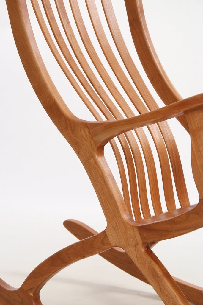 ROCKING CHAIR WITH WALNUT AND TIGER MAPLE