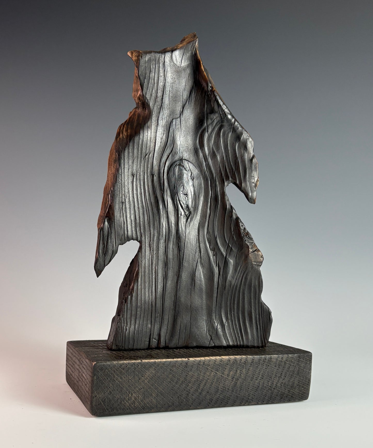 "CARPE DIEM" HAND CARVED HEMLOCK SCULPTURE