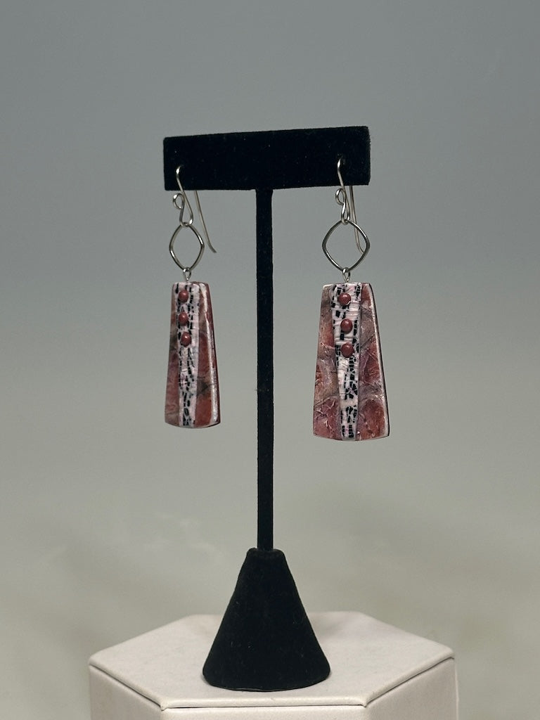 MULTI COMPONENT POLYMER CLAY DANGLE EARRINGS DKPCE804