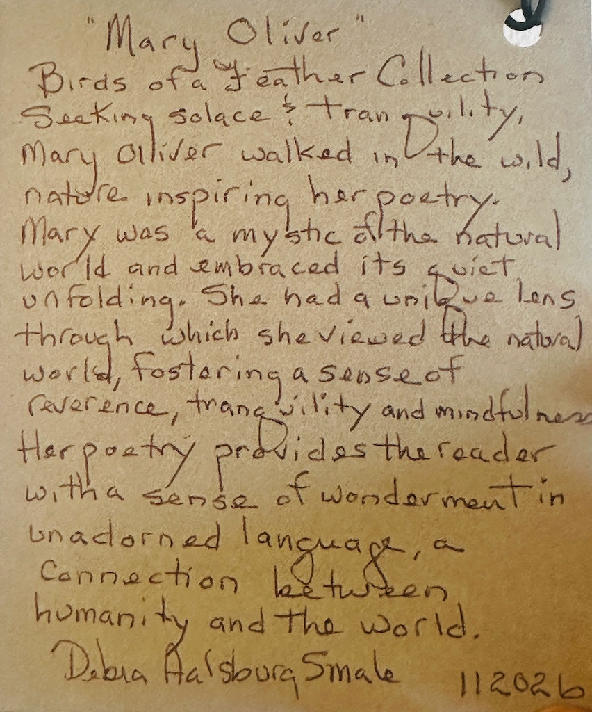 "MARY OLIVER" MIXED MEDIA SOFT SCULPTURE