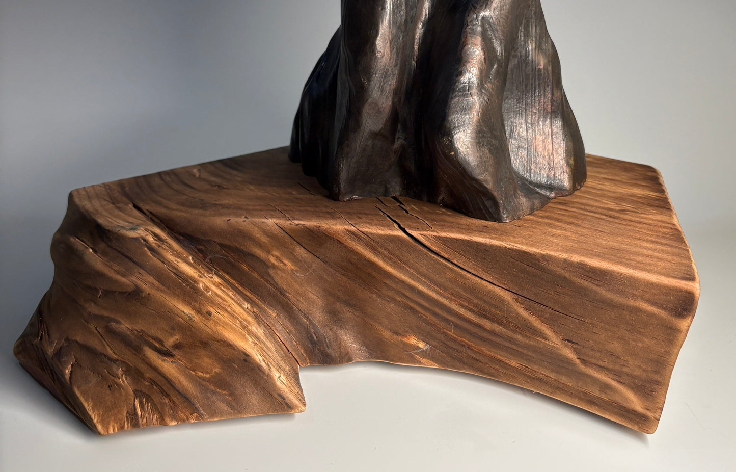 "DAPHNE" HAND CARVED CYPRESS & WHITE PINE SCULPTURE