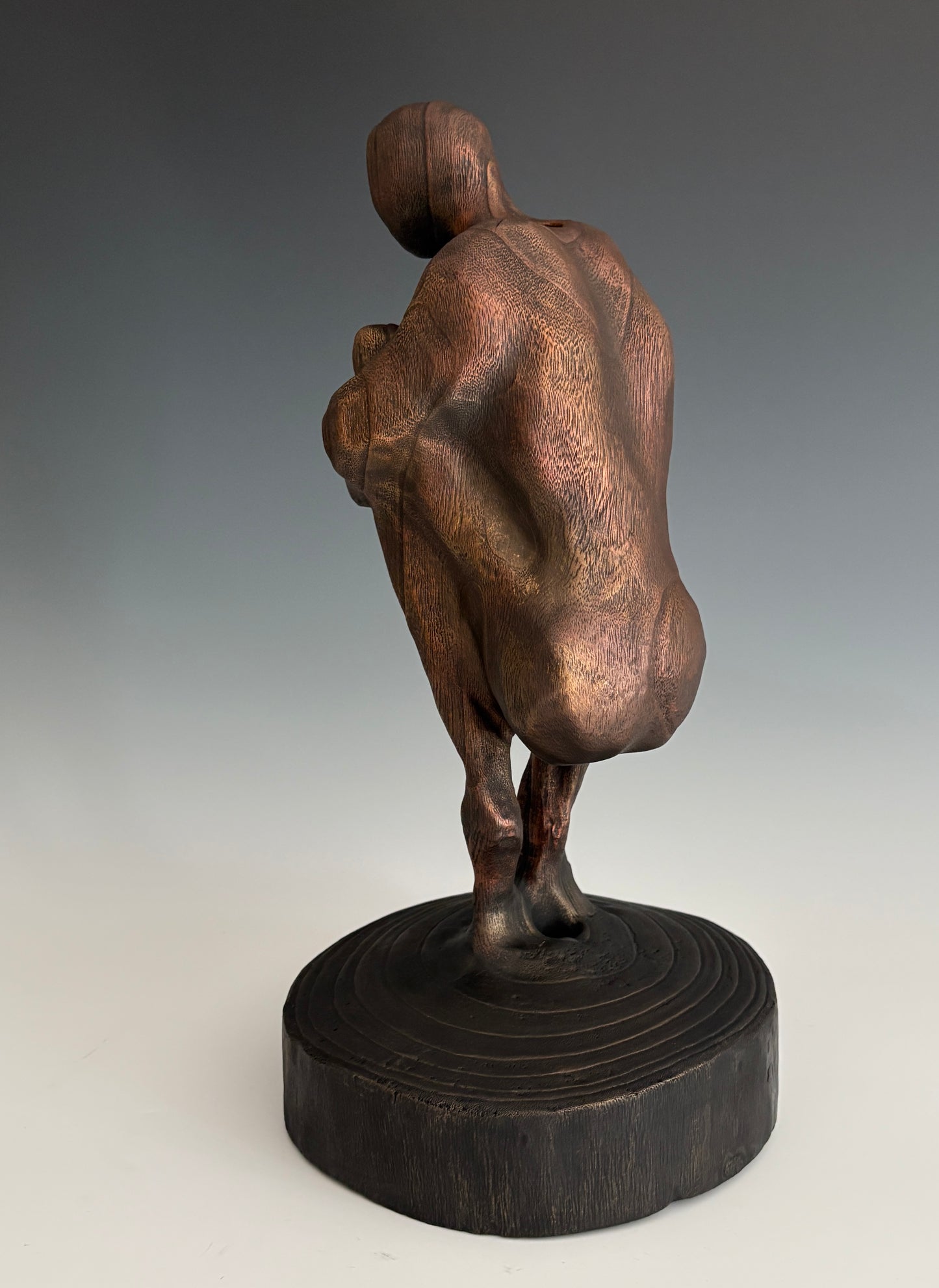 "DIVERGENCE" HAND CARVED PAULOWNIA SCULPTURE