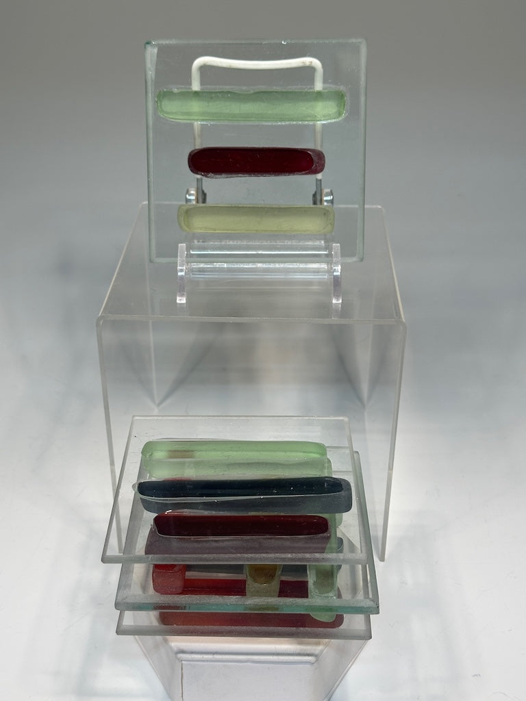 FUSED GLASS COASTERS - SET OF 4 FMC2