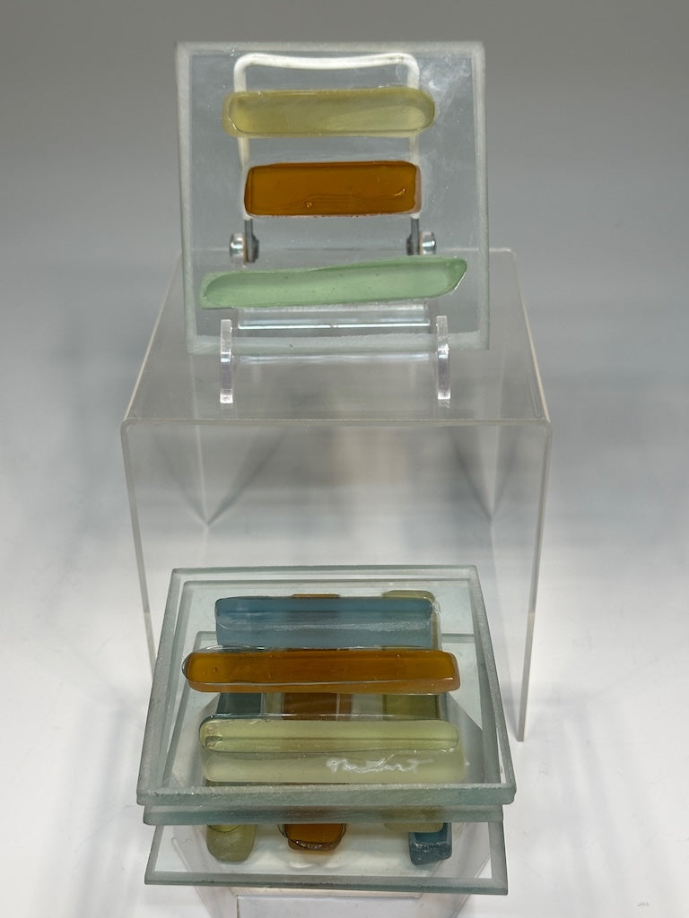 FUSED GLASS COASTERS - SET OF 4 FMC4