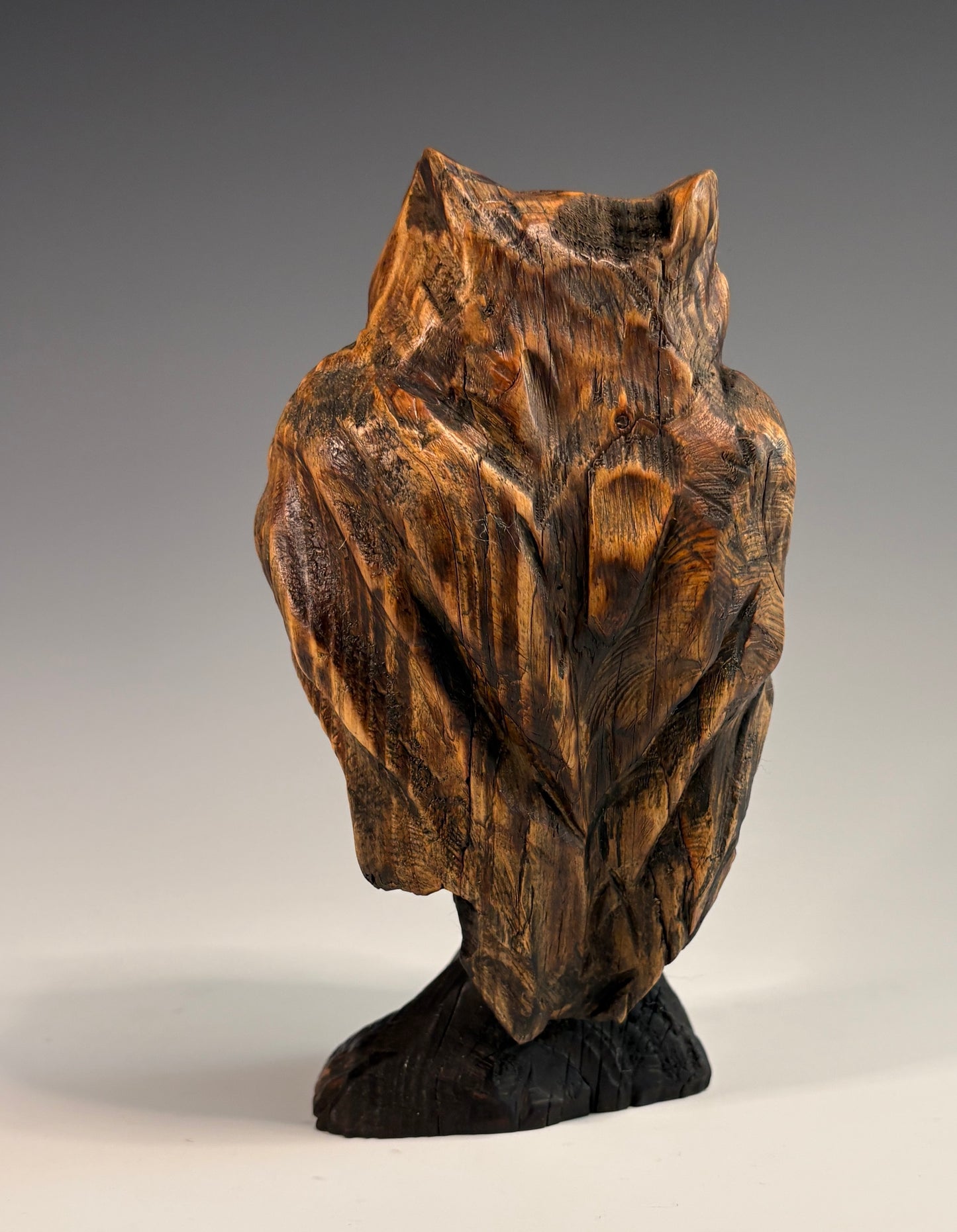 "FIRST CRUSH XIV" HAND CARVED HEMLOCK SCULPTURE
