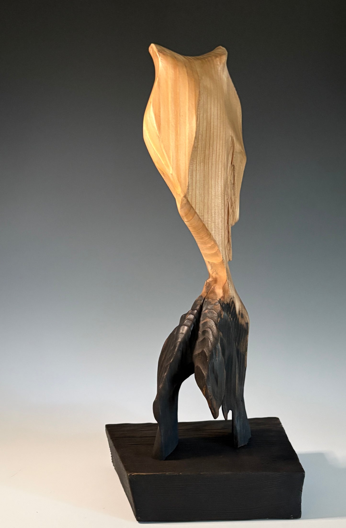 "GLIMMERS OF DAWN" HAND CARVED WESTERN REDCEDAR SCULPTURE