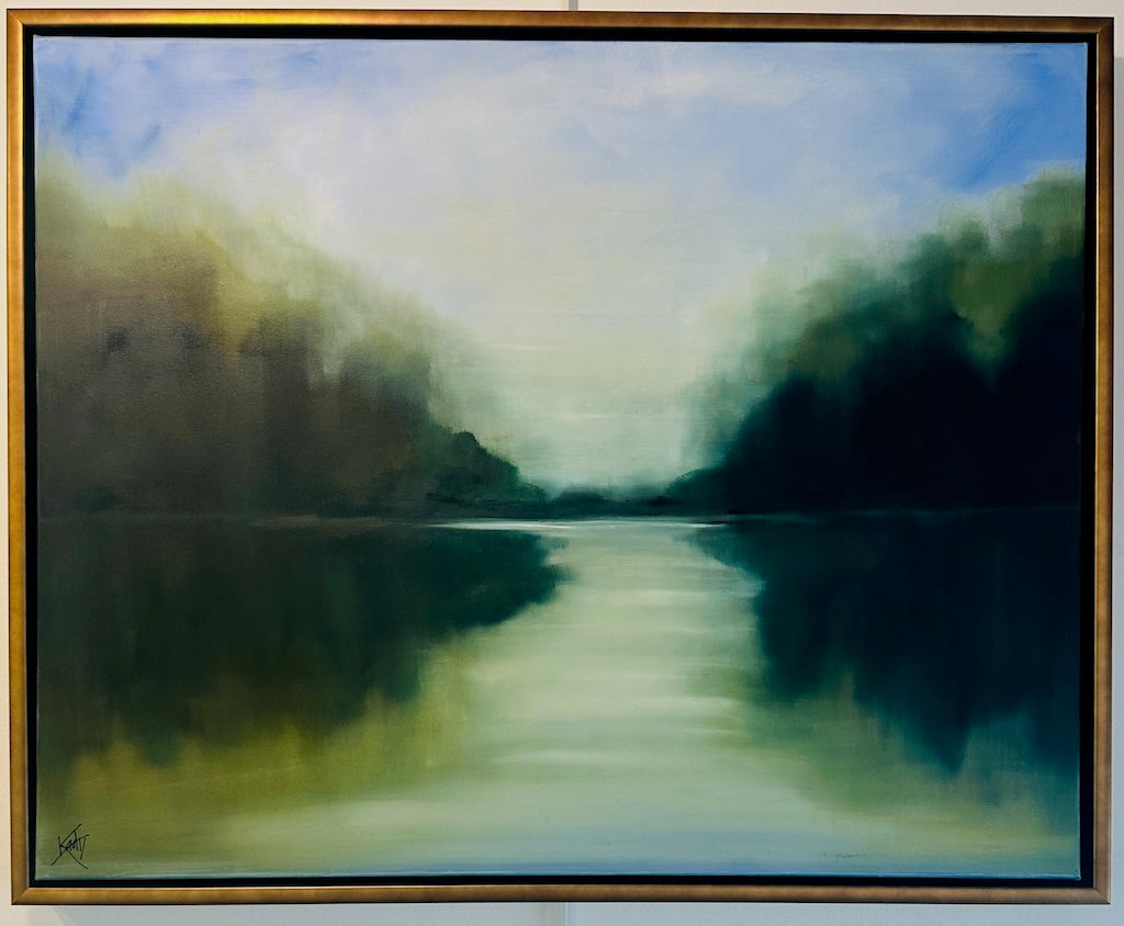 "FLOAT" ORIGINAL OIL PAINTING ON CANVAS/FRAMED