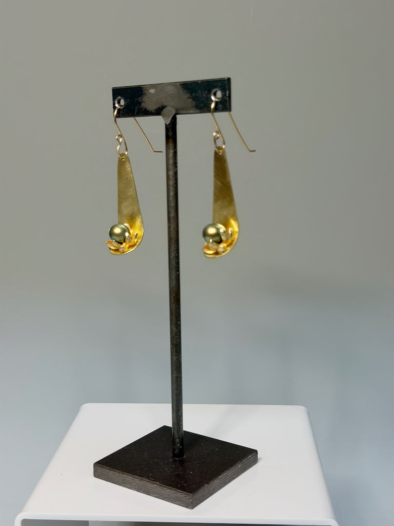 "GREEN BLOSSOMS" EARRINGS JH181