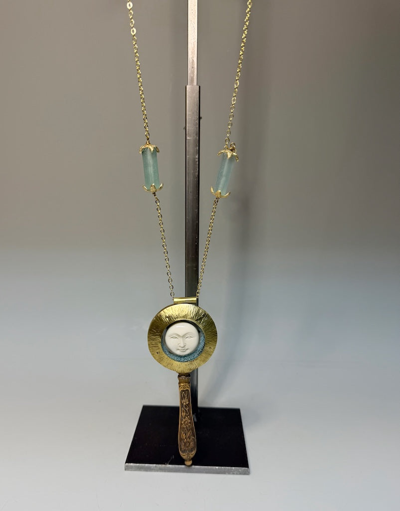 "SEEK THE BEAUTY WITHIN" STATEMENT NECKLACE JH182